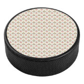 Round stool top with a pattern hockey puck (3/4)