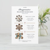 Round Table Progressive Dinner Invitation (Debout devant)