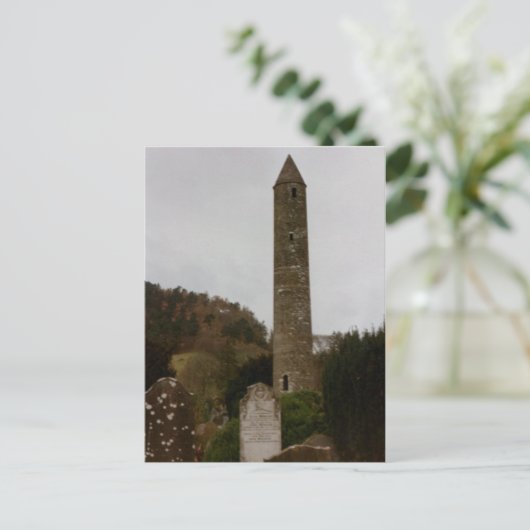 Round Tower, Glendalough, Co. Wicklow, Ierland Briefkaart (Staand voorkant)