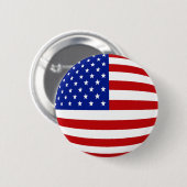 ROUND US FLAG RONDE BUTTON 5,7 CM (Voorkant /achterkant)