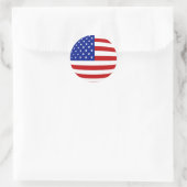 ROUND US FLAG RONDE STICKER (Tas)