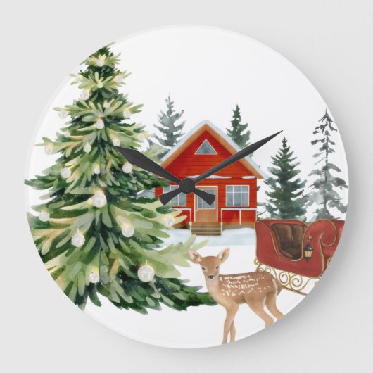 Round Wall Clock Grote Klok (Voorkant)