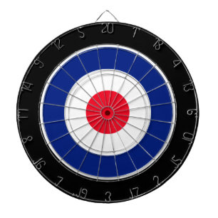 Roundel Graphic op zwart Dartbord