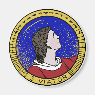Roundel of St Viator of Lyon the Catechist (LD 01) Magneet