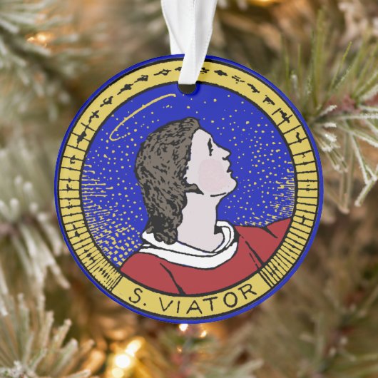 Roundel of St Viator of Lyon the Catechist (LD 01) Ornament (Boom)