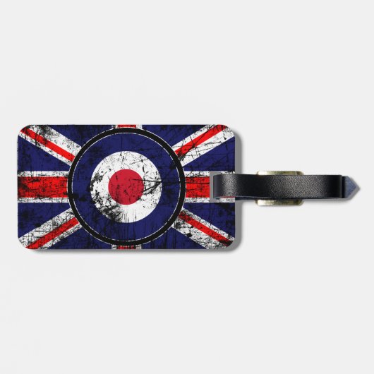 Roundel Target Mods UK Target Union Jack Bagagelabel (Achterkant horizontaal)