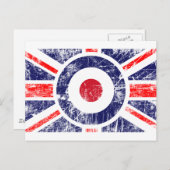 Roundel Target Mods UK Target Union Jack Briefkaart (Voorkant / Achterkant)