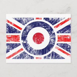 Roundel Target Mods UK Target Union Jack Briefkaart