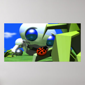 ROUNDER KIJKEN OP LADYBUG POSTER