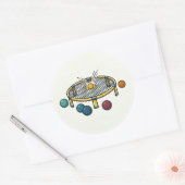 Roundnet Ronde Sticker (Envelop)