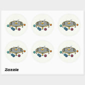 Roundnet Ronde Sticker (Vel)