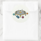 Roundnet Ronde Sticker (Tas)