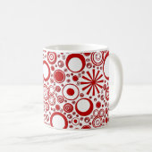 Rounds, Mug de café blanc-rouge (Devant droit)