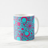 Rounds, Mug de café Pink-Aqua (Devant droit)