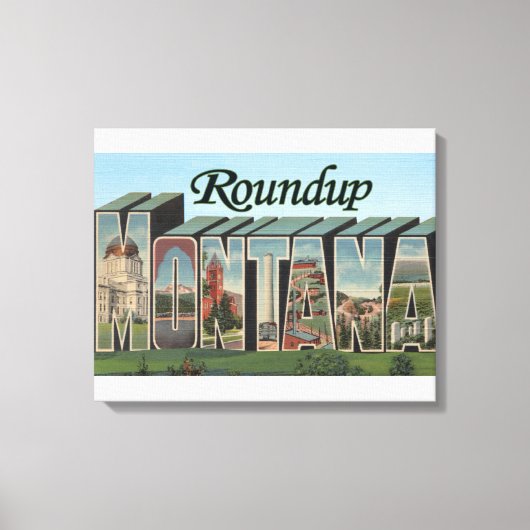Roundup, Montana Canvas Afdruk (Voorkant)