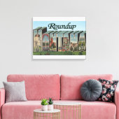 Roundup, Montana Canvas Afdruk (Insitu (Woonkamer))