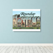 Roundup, Montana Canvas Afdruk (Insitu (Houten vloer))