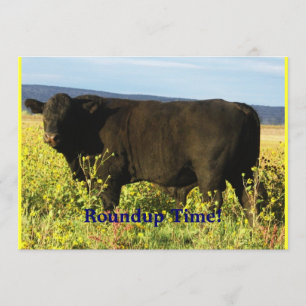 Roundup Time.  Rundveer - Westerne stijlpartij Kaart