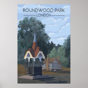 Roundwood Park Londen Reisposter Poster