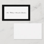 Rourning Calling Card Visitekaartje (Voorkant / Achterkant)