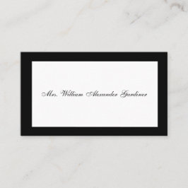 Rourning Calling Card Visitekaartje