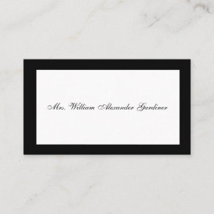 Rourning Calling Card Visitekaartje