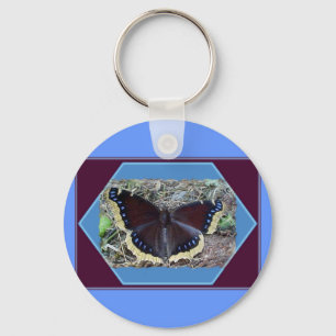 Rourning Cloak Butterfly Sleutelhanger