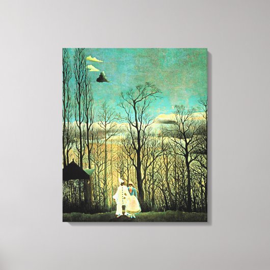 Rousseau - Carnival Evening Canvas Afdruk (Voorkant)