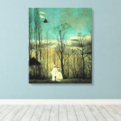 Rousseau - Carnival Evening Canvas Afdruk (Insitu (Houten vloer))