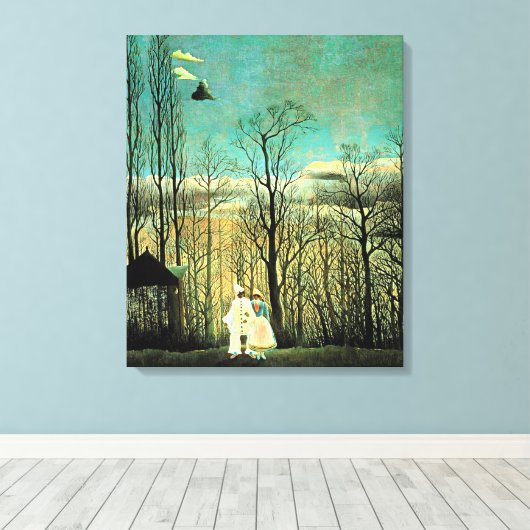 Rousseau - Carnival Evening Canvas Afdruk (Insitu (Houten vloer))