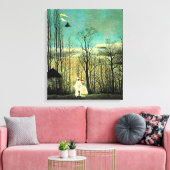 Rousseau - Carnival Evening Canvas Afdruk (Insitu (Woonkamer))