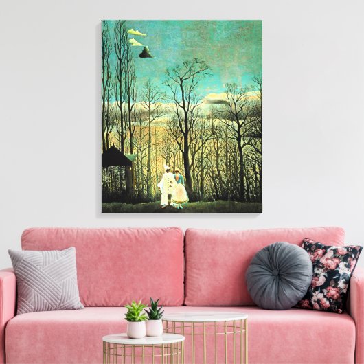 Rousseau - Carnival Evening Canvas Afdruk (Insitu (Woonkamer))