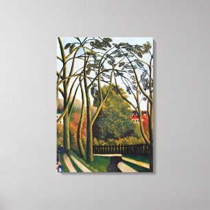 Rousseau - De banken van de Bievre bij Bicetre Canvas Afdruk