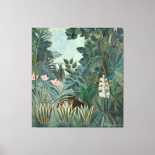 Rousseau Equatoriaal Oerwoud Canvas Afdruk (Voorkant)