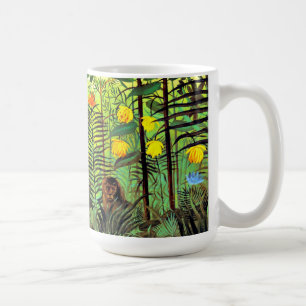 Rousseau - Exotisch landschap met leeuw en leeuwin Koffiemok