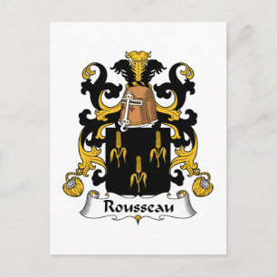 Rousseau Family Crest Briefkaart