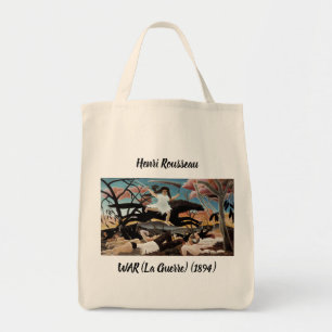 Rousseau Guerre et auto-portrait Grand Sac fourre-