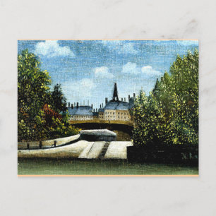 Rousseau - Het Ile de la Cite, fijne kunst Briefkaart