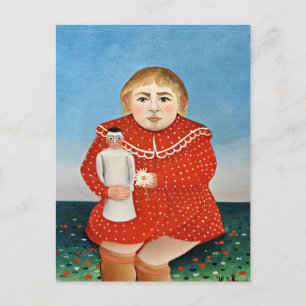 Rousseau - Kind met pop Briefkaart