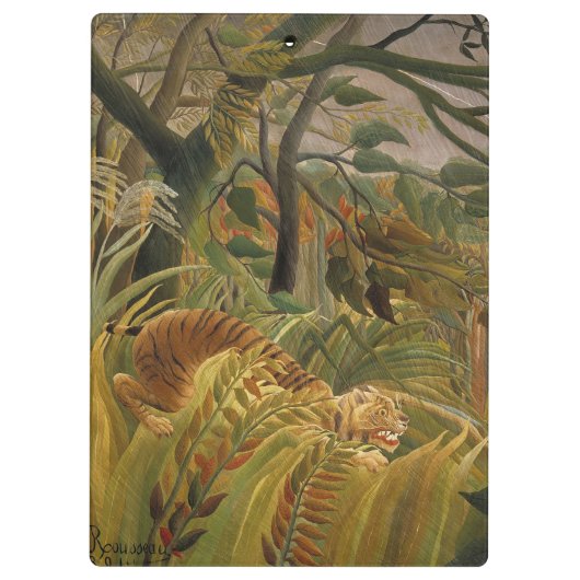 Rousseau Oerwoud Tropische Tijger Kunst Klembord (Achterkant)