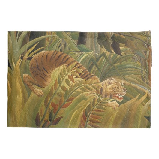 Rousseau Oerwoud Tropische Tijger Kunst Kussensloop (Achterkant)