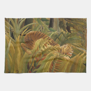 Rousseau Oerwoud Tropische Tijger Kunst Theedoek