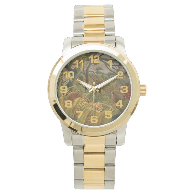 Rousseau’s Tiger art horloge (Voorkant)