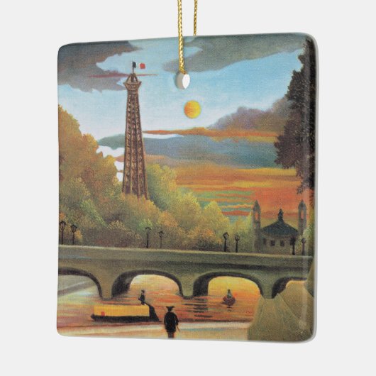 Rousseau - Seine en Eiffeltoren Keramisch Ornament (Links)
