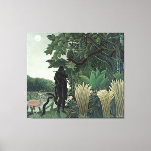 Rousseau Snake Charmer Painting Canvas Afdruk