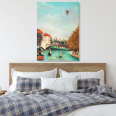 Rousseau - Studie naar het Uitzicht van de Pont de Canvas Afdruk (Insitu (Slaapkamer))