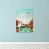 Rousseau - Studie naar het Uitzicht van de Pont de Canvas Afdruk (Insitu (Houten vloer))