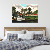 Rousseau - The Laundry Boat, fijn kunstschilderij, Canvas Afdruk (Insitu (Slaapkamer))