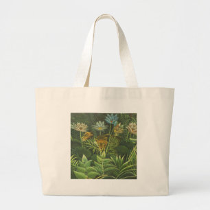 Rousseau Tropisch Oerwoud Leeuw Schilderen Grote Tote Bag
