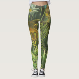 Rousseau Tropisch Oerwoud Leeuw Schilderen Leggings